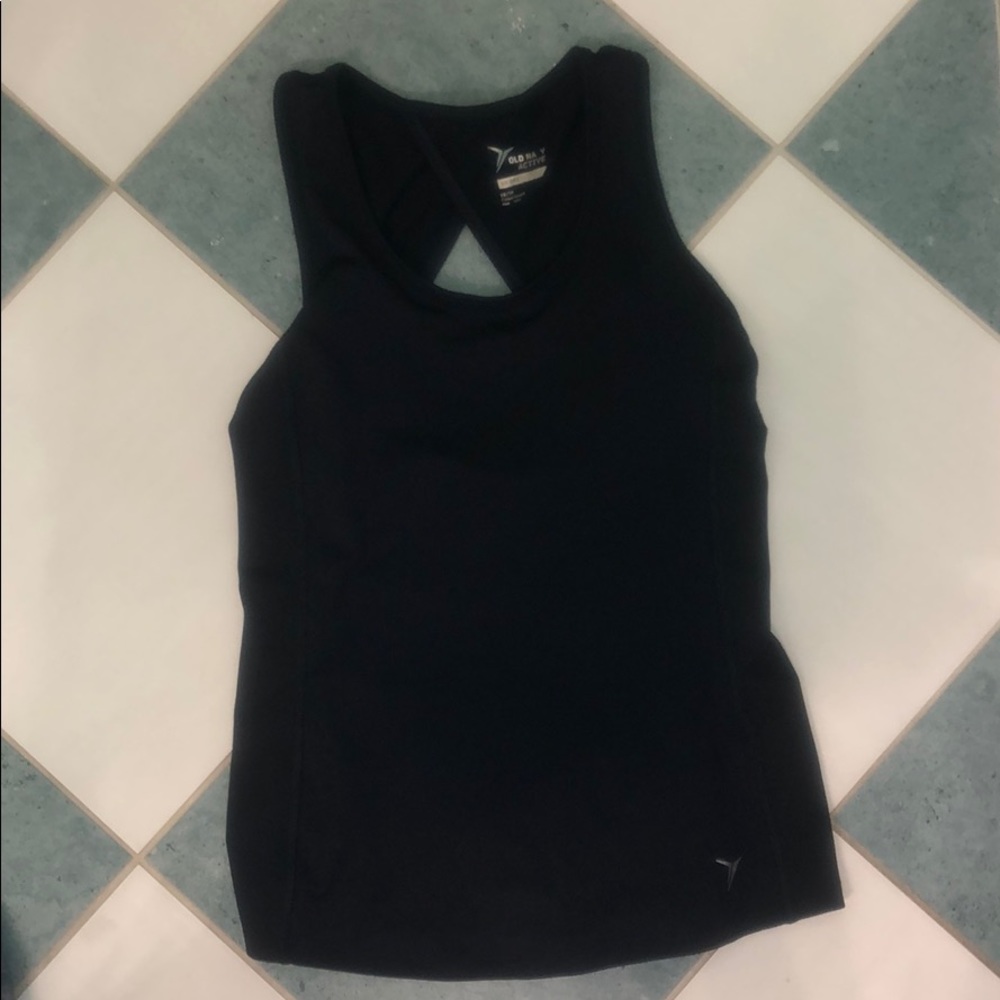 Black tank top from Old Navy active